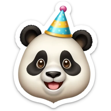 birthday panda sticker