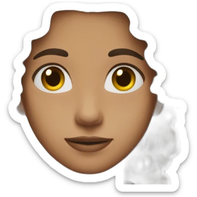 solo black shirt focus brown hair sticker