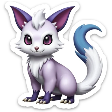 Shiny Dark Furret-Absol-Noibat-Noivern-Hybrid (Full body) sticker
