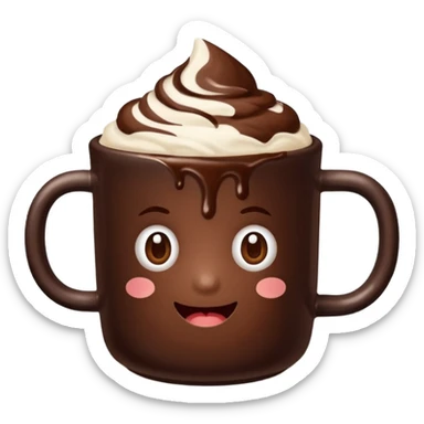 Cioccolata calda aestetich sticker