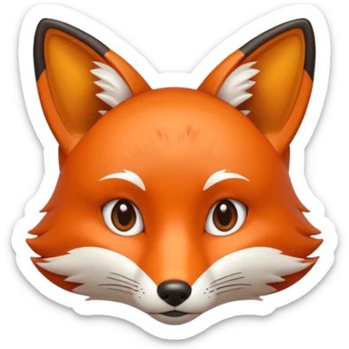Fox emoji: Meaning & Usage sticker