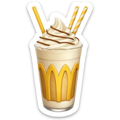 mcdonals milkshake and potato sticker