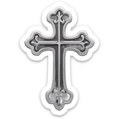 Gothic cross sticker