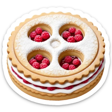 linzer cookie sticker