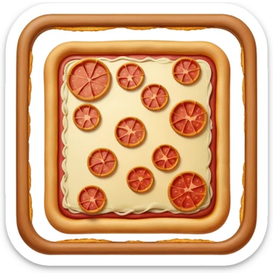square pizza sticker