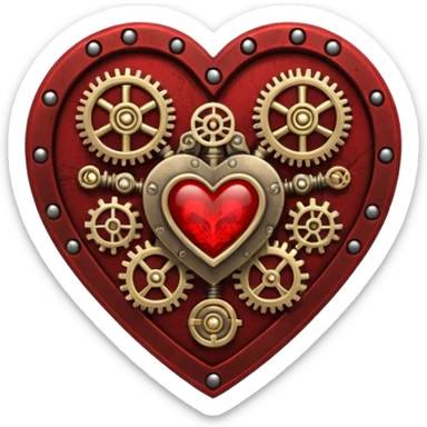 Death Korps Of Krieg Heart Steampunk love heart sticker