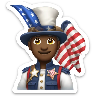 Patriot pat sticker