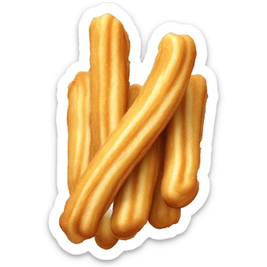 “Churros golden-browns with sugar.” sticker