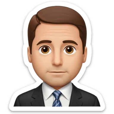 michael scott from the office, realistic sticker