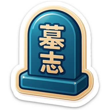 The same grave but facing in right not left  sticker