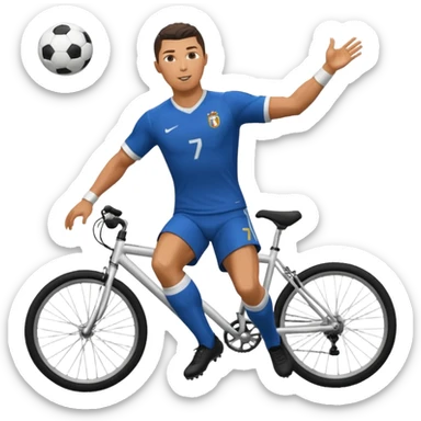 RONALDO scoring bicycle kick goal sticker