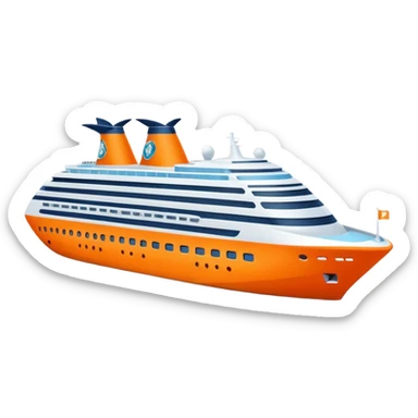 orange cruise ship sticker