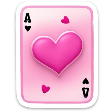 Pink uno reverse card with hearts and sparkle sticker