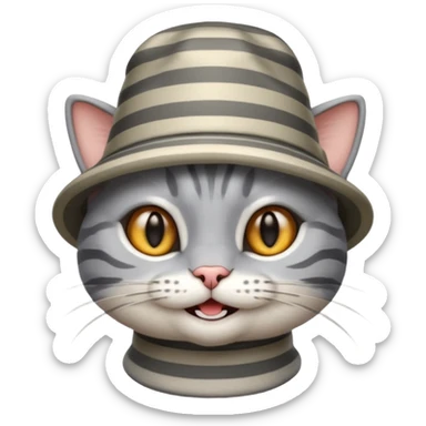 Cat in the hat sticker