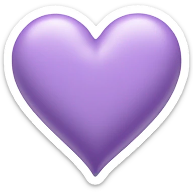 pastel purple heart sticker