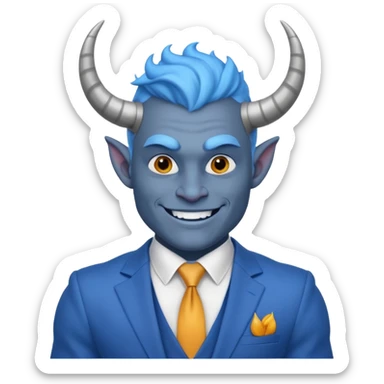 Kind Blue Devil sticker