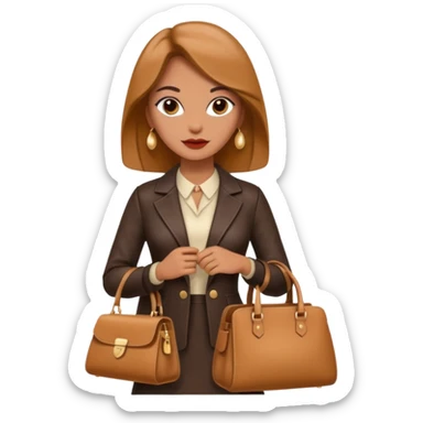 italian fashion with bag sticker