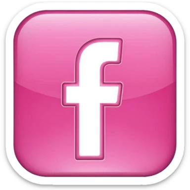 Pink Facebook app sticker