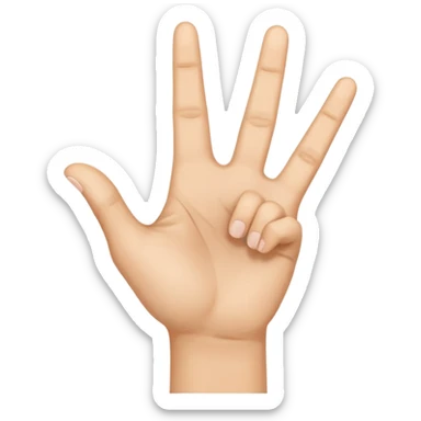 Yvl hand sign sticker