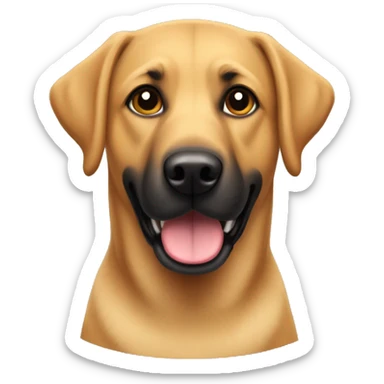 labrador retriever mixed with german shepherd dog sticker