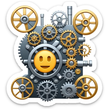 mach mir eine grafik von etwas das das wort system gut darstellt sticker