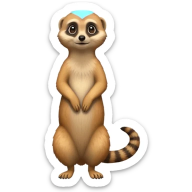 A meerkat standing  sticker
