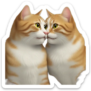 cat kiss sticker