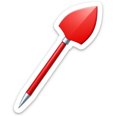 Crée-moi une flèche rouge qui va vers la droite sticker