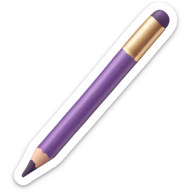 Light purple makeup pencil sticker