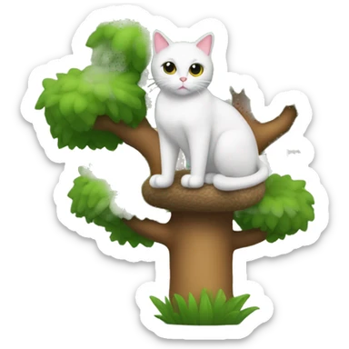 Cat tree sticker