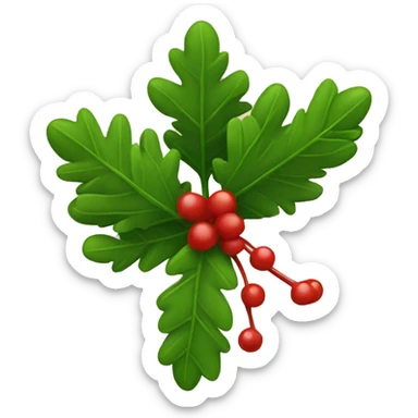Mistletoe and  sticker