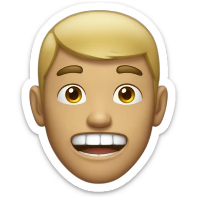 guy taste something nasty sticker