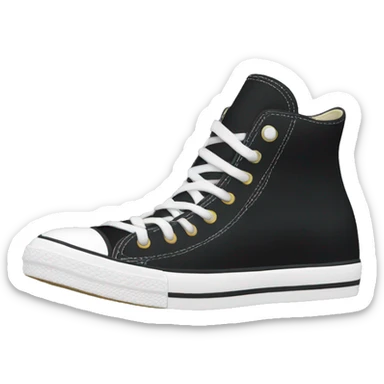 Black converse shoe sticker