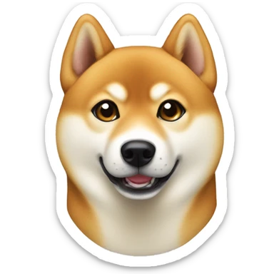 shiba inu indoors looking at viewer no eyebrows sticker