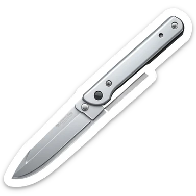 Box cutter utility knife with extended blade, sharp and precise cutting tool sticker