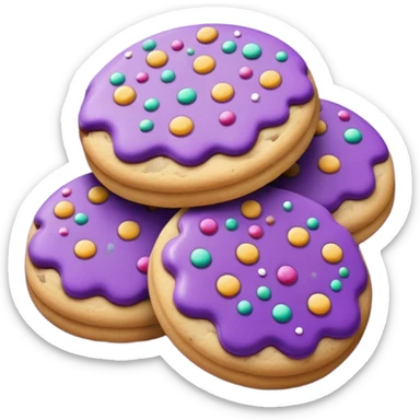 Cookies purple  sticker