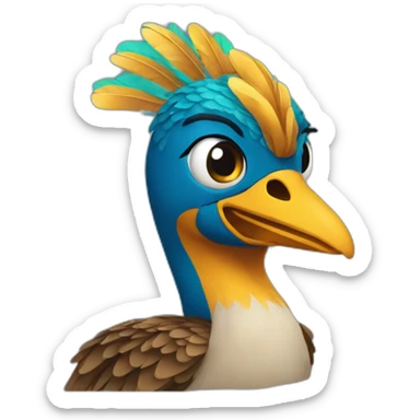 pavo desplumado sticker