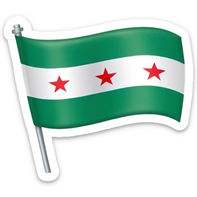 Syrian green flag sticker