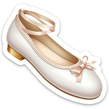 white ballerina shoe sticker