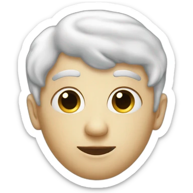 Nuage avec un percing au nez sticker