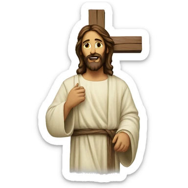 Jesus cross  sticker