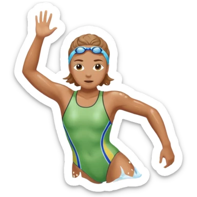 swimmer Athlete in Action sticker
