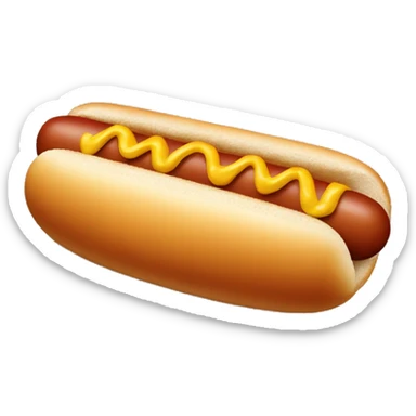 Hot dog sticker
