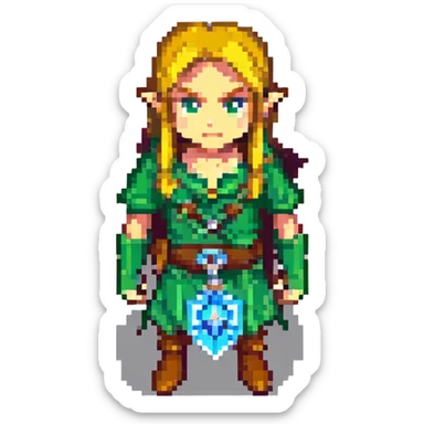 glide from zelda tears of teh kigdom sticker