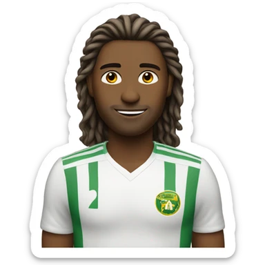 Personagem com franja, branquinha, de cabelo castanho e longo sticker