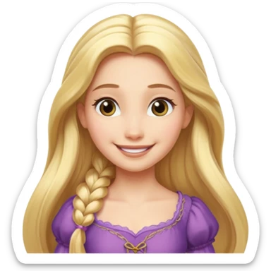 Rapunzel risada sticker