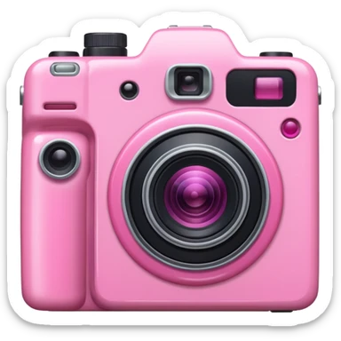 pink meet camera  sticker