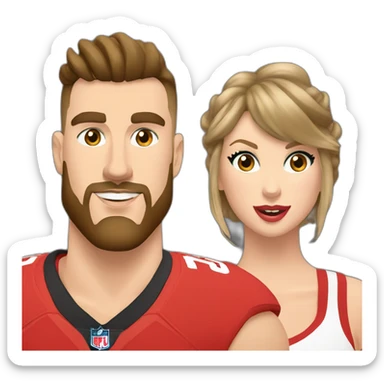 taylor swift & travis kelce sticker