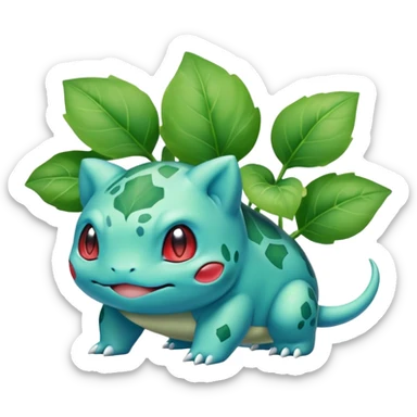 Bulbasaur from anime sticker