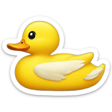 Yellow duck sticker